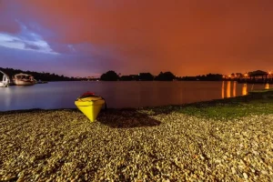 lagune Albufera Valencia coucher soleil paella