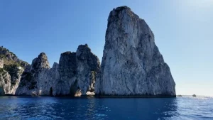 Capri island cliffs sea Faraglioni