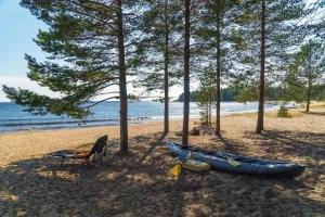 camping plage Grimaud mer pinède
