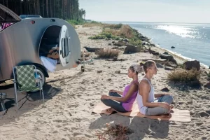 camping plage San Sebastian mobil home baie Concha