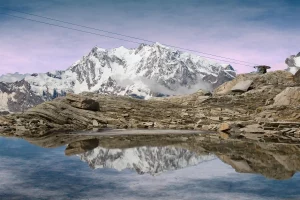 Everest Himalaya frontière Népal Tibet