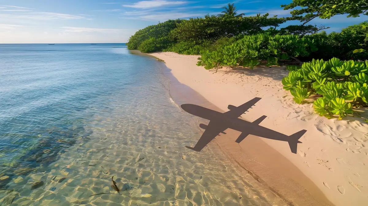 avion martinique plage