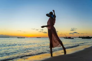 Zanzibar beach sunset