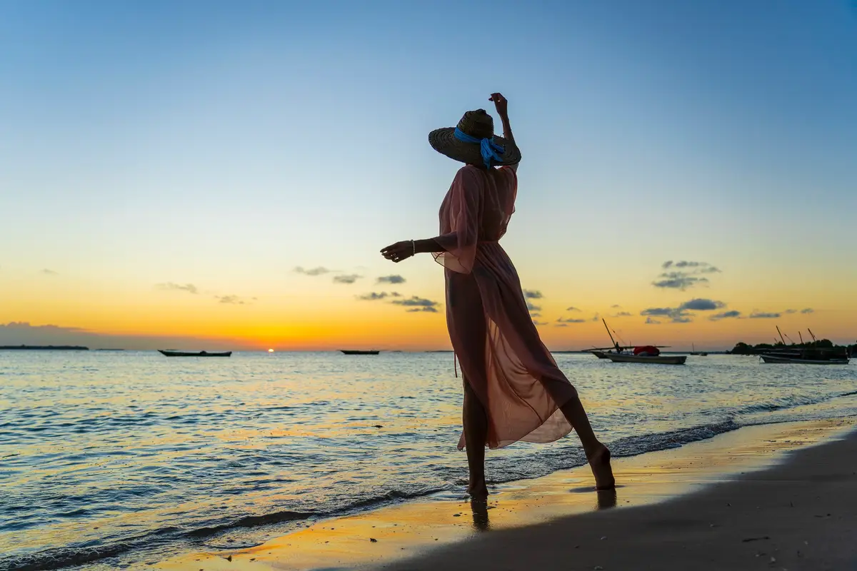 Zanzibar beach sunset
