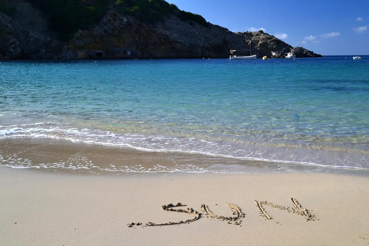 balearic islands october beach