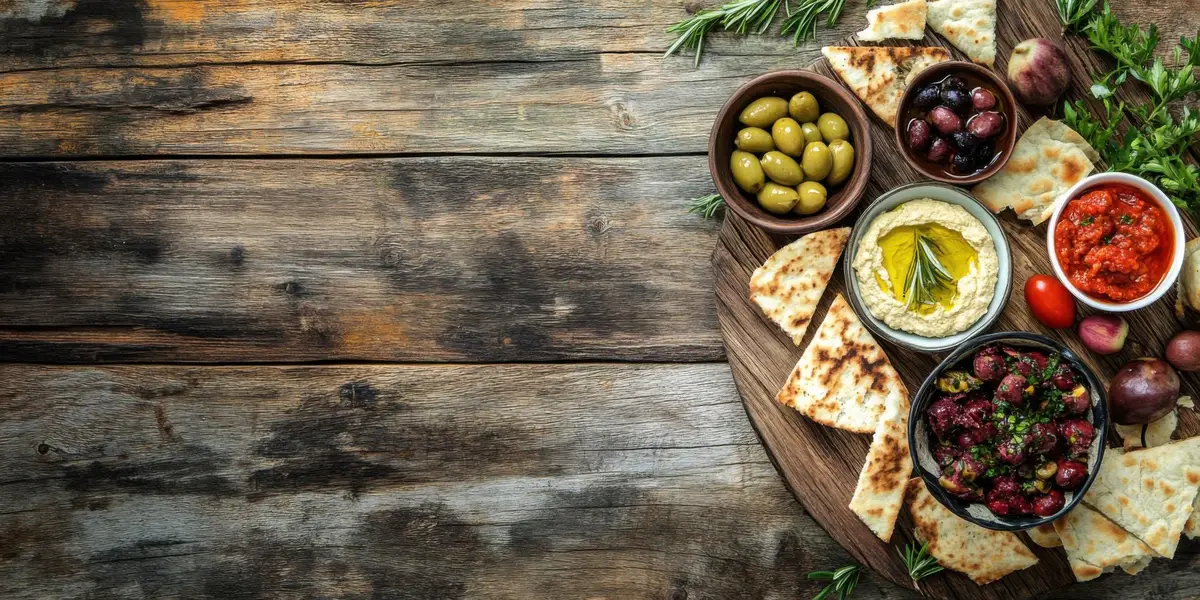 greek mezze table