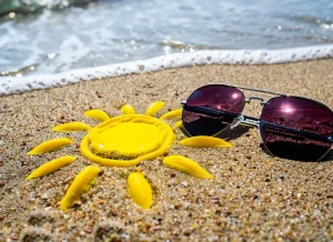 plage avril soleil