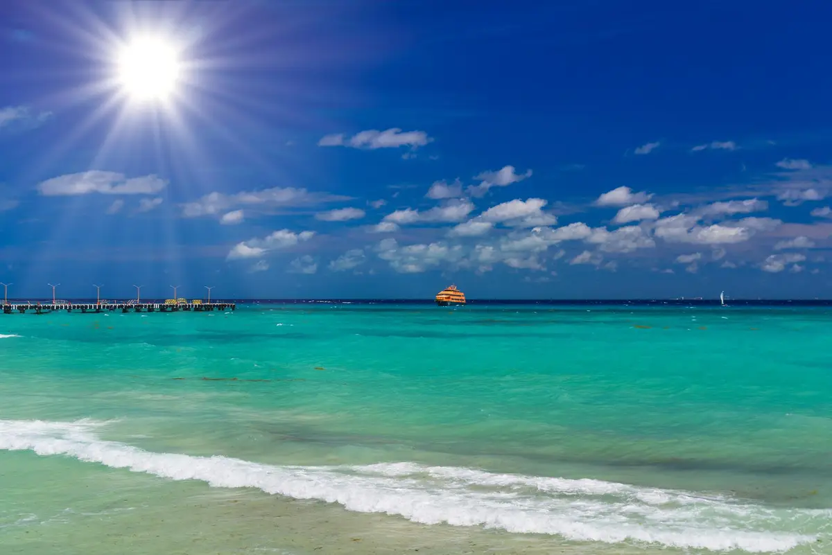 plage lagon soleil