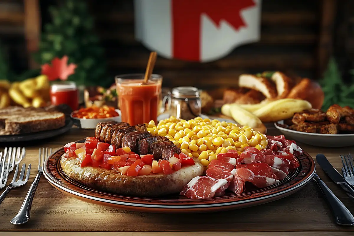 canadian food table