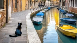 venice autumn canals