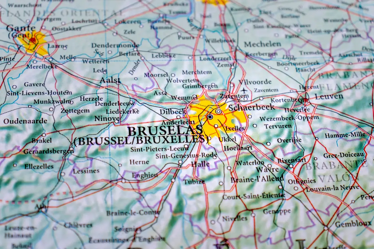 carte Belgique villes